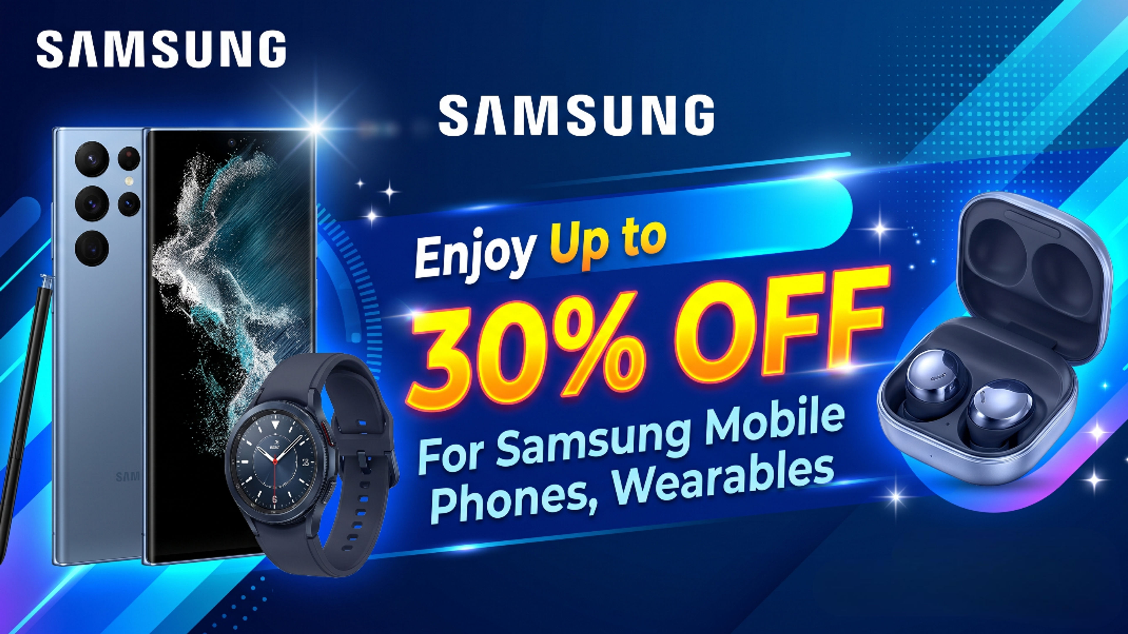 Samsung Banner image 30% OFF