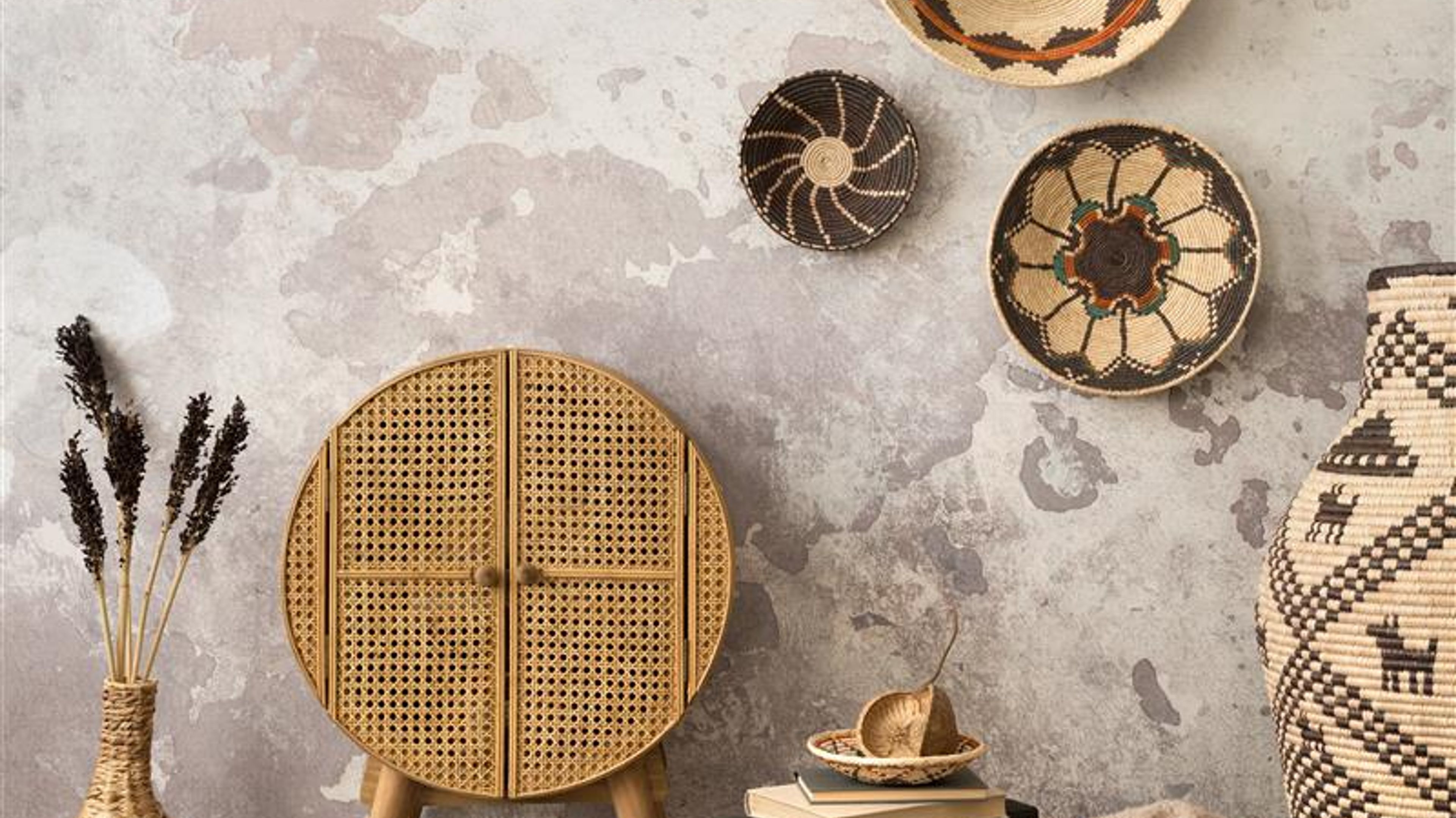 A living room with artisanal accents